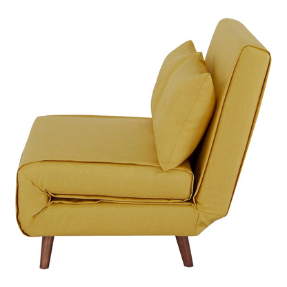 Poltrona letto trasformabile da 40" 3 in 1 con trapuntatura a bottoni e imbottitura in schiuma - Colori assortiti