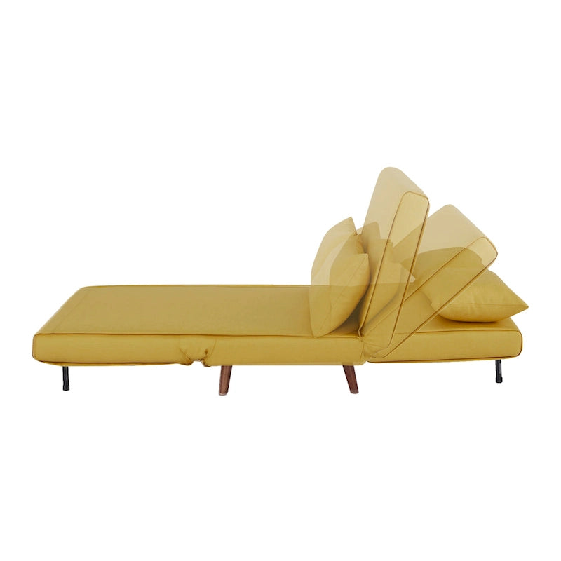 Poltrona letto trasformabile da 40" 3 in 1 con trapuntatura a bottoni e imbottitura in schiuma - Colori assortiti
