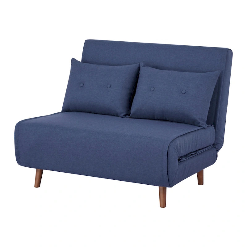 Poltrona letto trasformabile da 40" 3 in 1 con trapuntatura a bottoni e imbottitura in schiuma - Colori assortiti