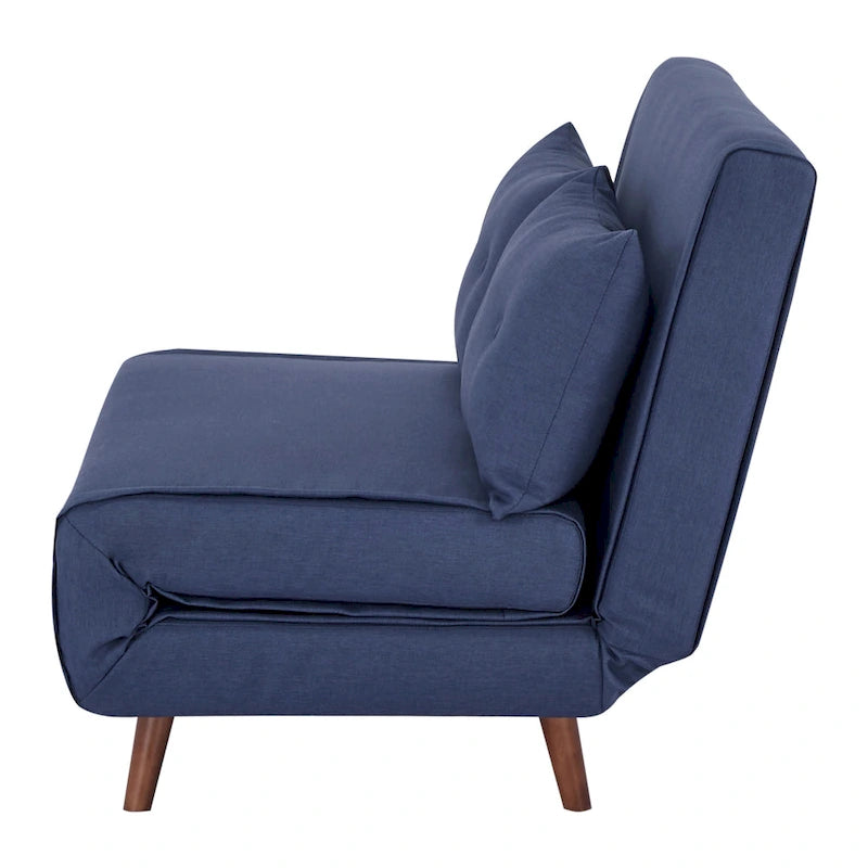 Poltrona letto trasformabile da 40" 3 in 1 con trapuntatura a bottoni e imbottitura in schiuma - Colori assortiti