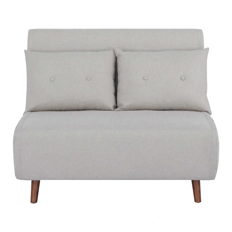 Poltrona letto trasformabile da 40" 3 in 1 con trapuntatura a bottoni e imbottitura in schiuma - Colori assortiti