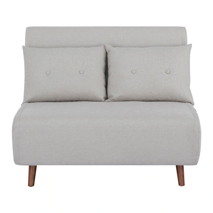 Poltrona letto trasformabile da 40" 3 in 1 con trapuntatura a bottoni e imbottitura in schiuma - Colori assortiti