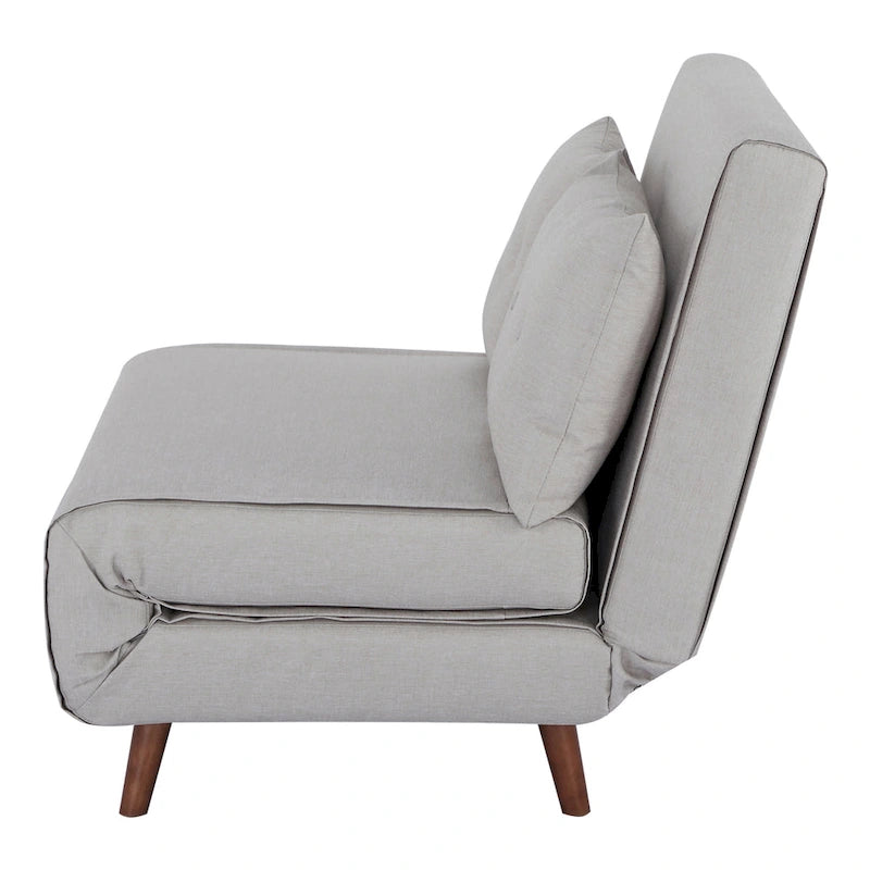 Poltrona letto trasformabile da 40" 3 in 1 con trapuntatura a bottoni e imbottitura in schiuma - Colori assortiti