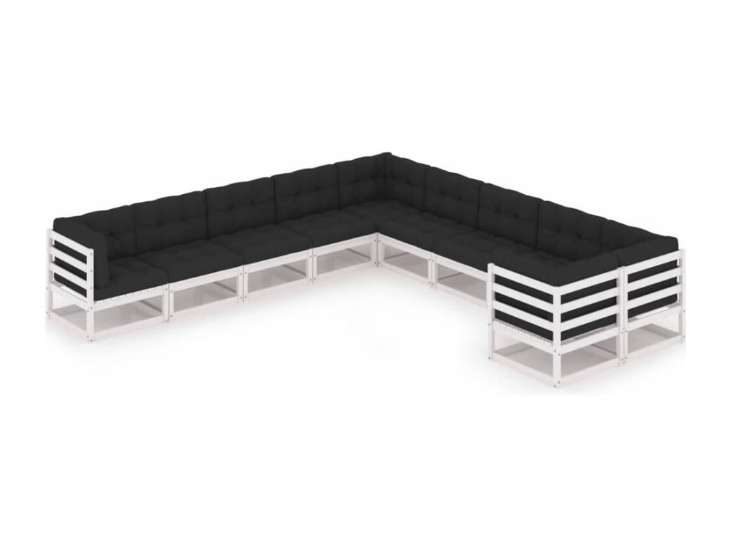 Set di mobili da esterno bianchi