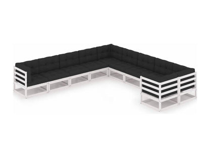 Set di mobili da esterno bianchi