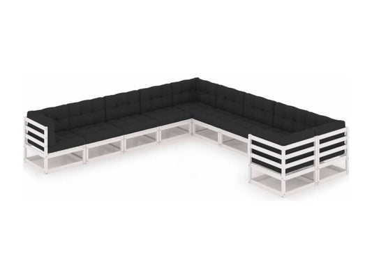 Set di mobili da esterno bianchi