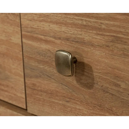 Cassettiera a 6 cassetti, finitura bianca, guide in metallo, fermi di sicurezza, cassetti extra profondi, stile rustico, sistema antiribaltamento, mobili per la camera da letto