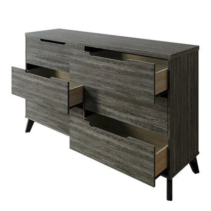 CraftPorch Chic and Vintage Wooden Dresser with 6 drawers