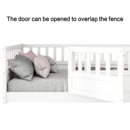 Letto da terra per bambini in legno Montessori con doghe di supporto
