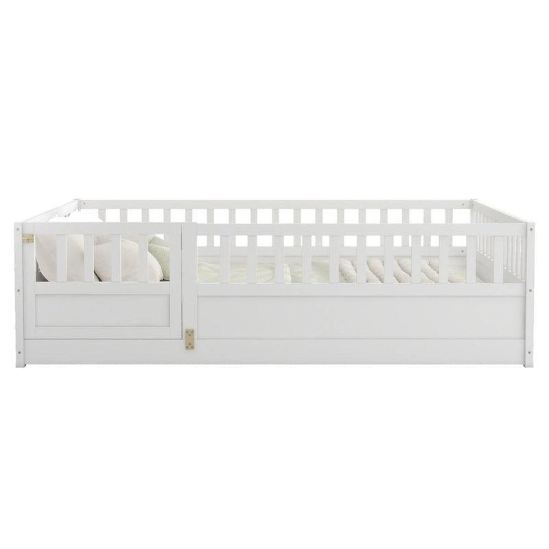 Letto da terra per bambini in legno Montessori con doghe di supporto