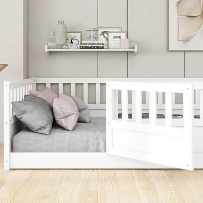 Letto da terra per bambini in legno Montessori con doghe di supporto