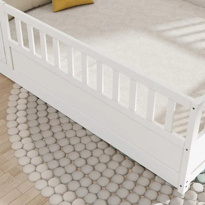 Letto da terra per bambini in legno Montessori con doghe di supporto