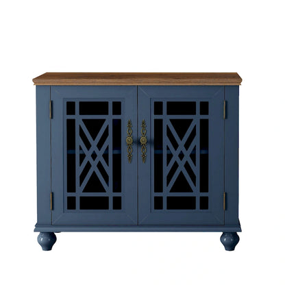 Set credenza a buffet con contenitore floreale da 2 pezzi - Larghezza 55 e 38 pollici - Larghezza 55 e 38 pollici