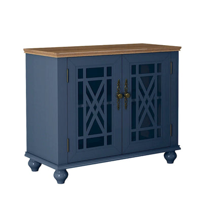 Set credenza a buffet con contenitore floreale da 2 pezzi - Larghezza 55 e 38 pollici - Larghezza 55 e 38 pollici