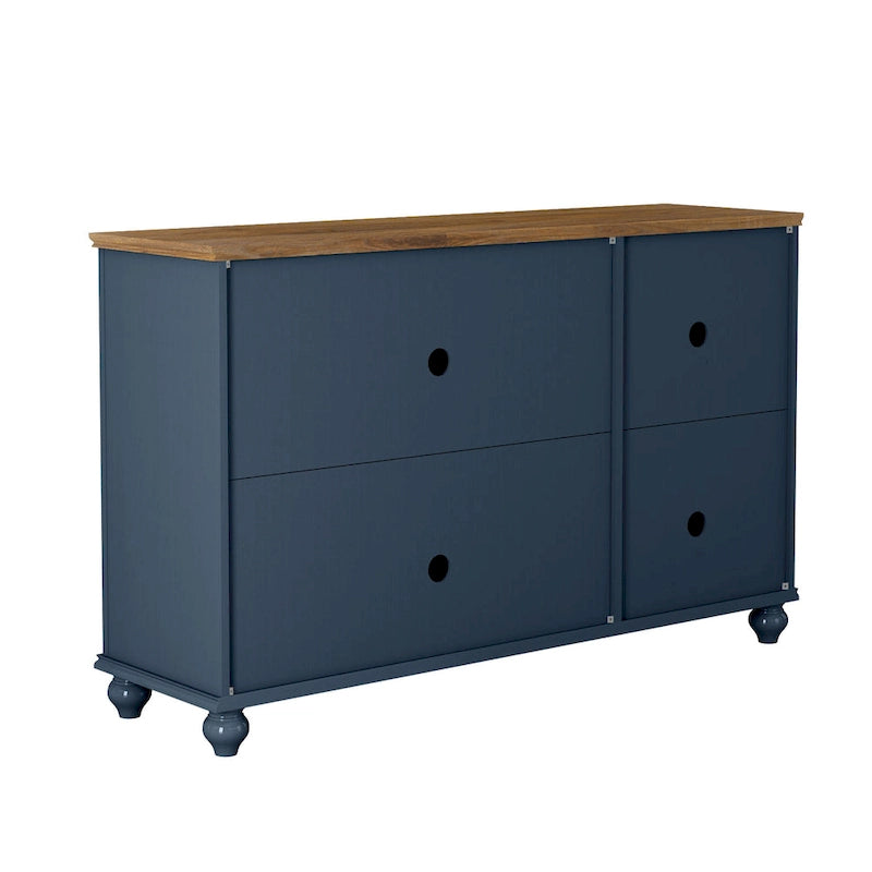Set credenza a buffet con contenitore floreale da 2 pezzi - Larghezza 55 e 38 pollici - Larghezza 55 e 38 pollici