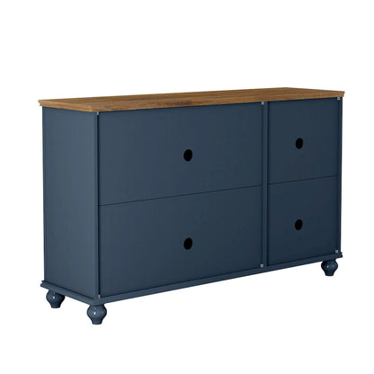 Set credenza a buffet con contenitore floreale da 2 pezzi - Larghezza 55 e 38 pollici - Larghezza 55 e 38 pollici