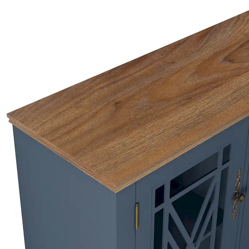 Set credenza a buffet con contenitore floreale da 2 pezzi - Larghezza 55 e 38 pollici - Larghezza 55 e 38 pollici