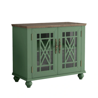 Set credenza a buffet con contenitore floreale da 2 pezzi - Larghezza 55 e 38 pollici - Larghezza 55 e 38 pollici