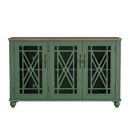 Set credenza a buffet con contenitore floreale da 2 pezzi - Larghezza 55 e 38 pollici - Larghezza 55 e 38 pollici
