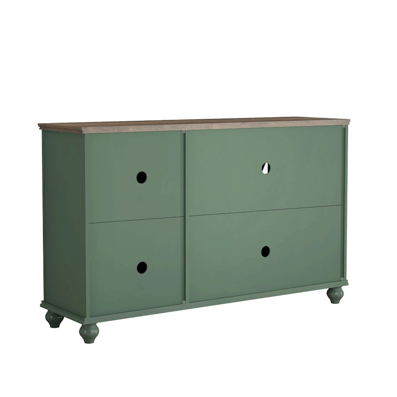 Set credenza a buffet con contenitore floreale da 2 pezzi - Larghezza 55 e 38 pollici - Larghezza 55 e 38 pollici