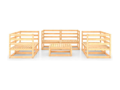 Set di mobili da esterno marroni