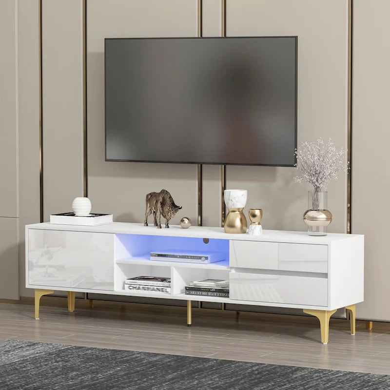 Mobile TV, centro di intrattenimento con luci LED con telecomando