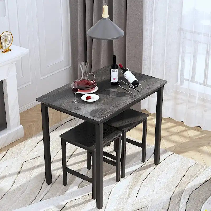 Set da tavolo da pranzo piccolo per 2, mobili da cucina per la casa, scelta perfetta, compatto e durevole, facile da montare