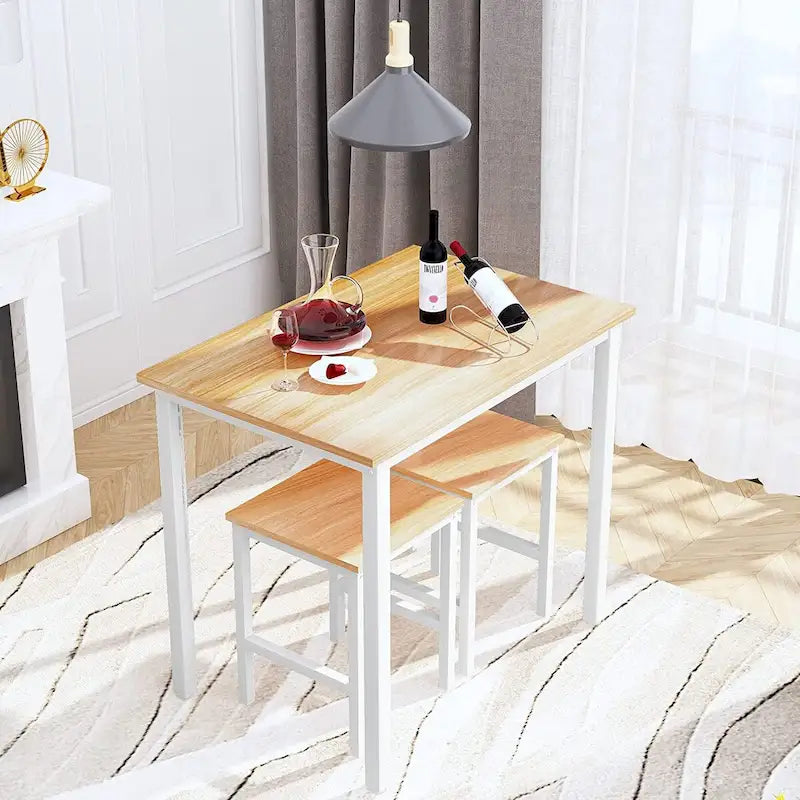 Set da tavolo da pranzo piccolo per 2, mobili da cucina per la casa, scelta perfetta, compatto e durevole, facile da montare