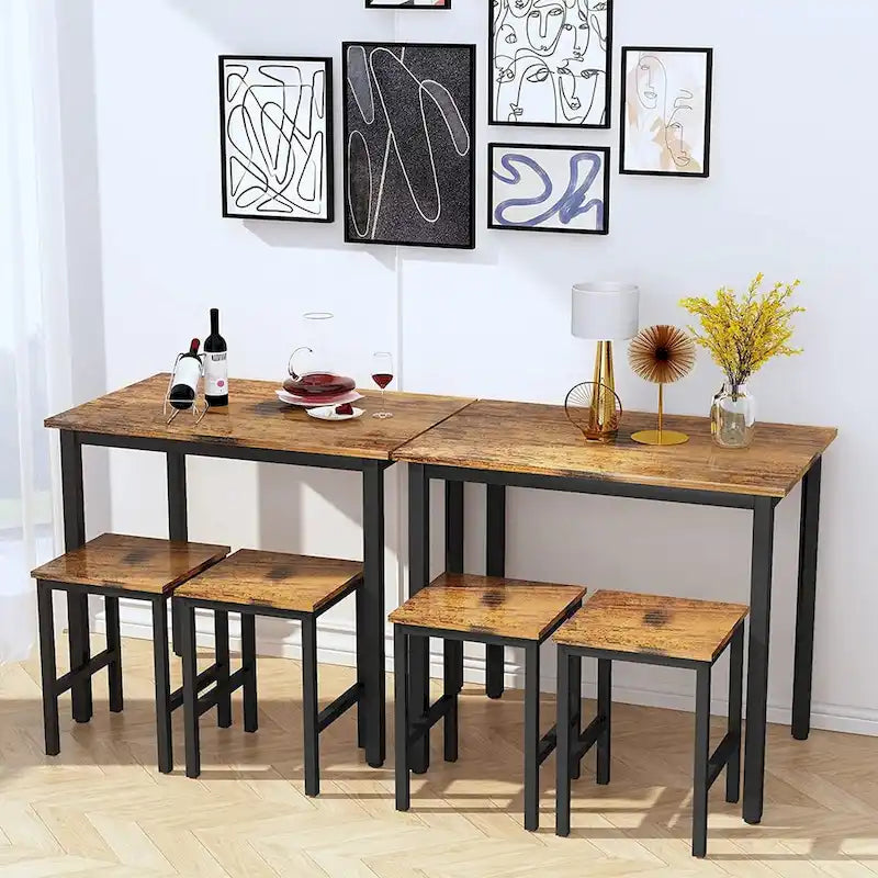 Set da tavolo da pranzo piccolo per 2, mobili da cucina per la casa, scelta perfetta, compatto e durevole, facile da montare