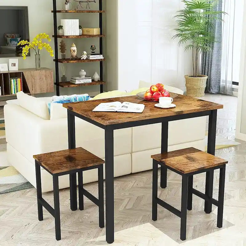 Set da tavolo da pranzo piccolo per 2, mobili da cucina per la casa, scelta perfetta, compatto e durevole, facile da montare