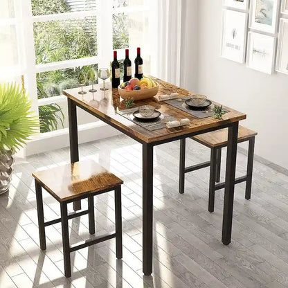 Set da tavolo da pranzo piccolo per 2, mobili da cucina per la casa, scelta perfetta, compatto e durevole, facile da montare
