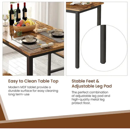 Set da tavolo da pranzo piccolo per 2, mobili da cucina per la casa, scelta perfetta, compatto e durevole, facile da montare