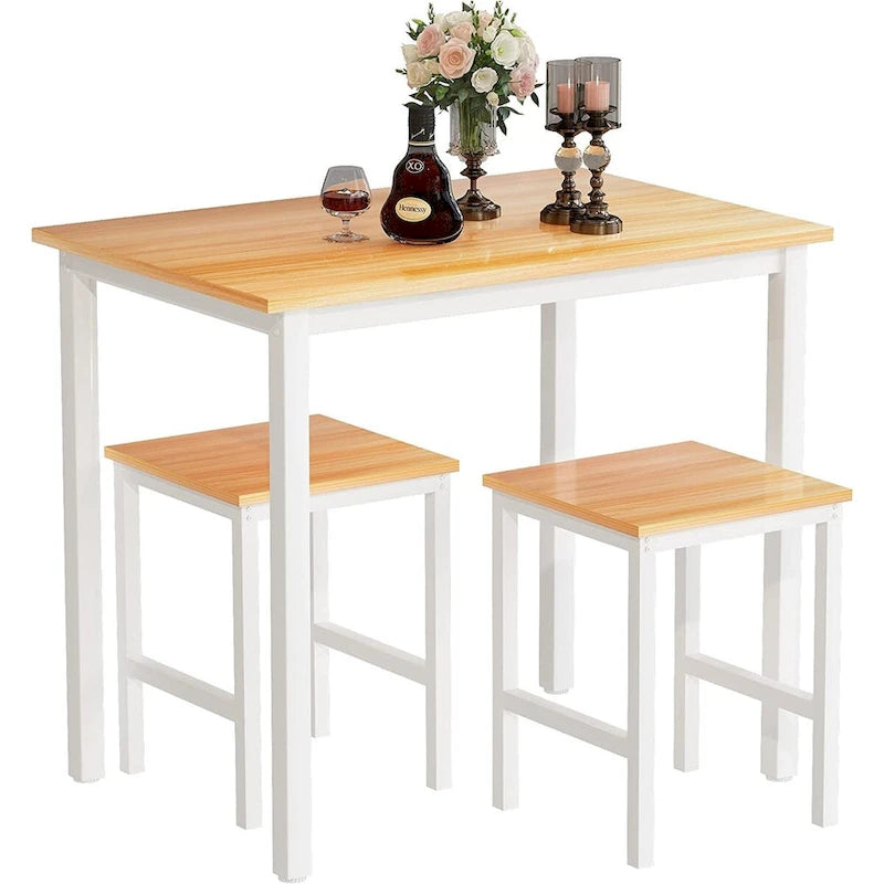 Set da tavolo da pranzo piccolo per 2, mobili da cucina per la casa, scelta perfetta, compatto e durevole, facile da montare