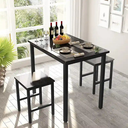 Set da tavolo da pranzo piccolo per 2, mobili da cucina per la casa, scelta perfetta, compatto e durevole, facile da montare
