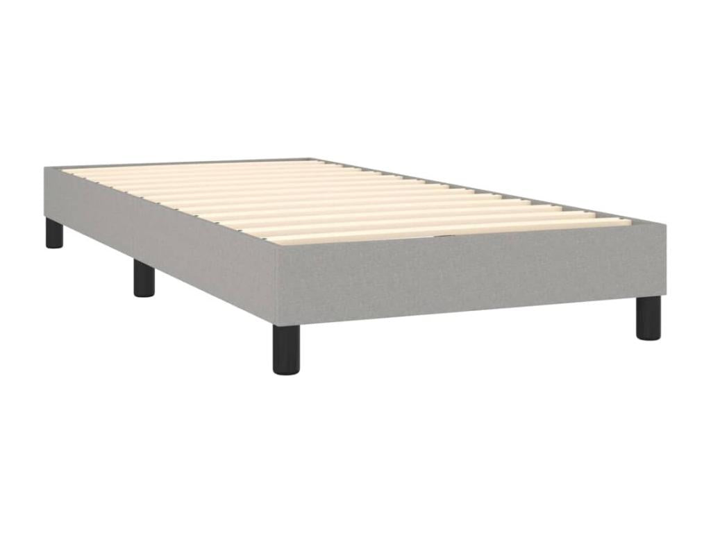 Struttura letto bianca con materasso, 90 x 190 cm