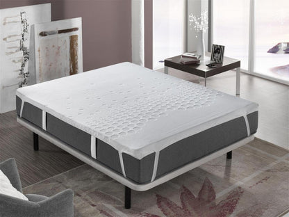 Materasso bianco in memory foam, 160 x 190 x 5 cm