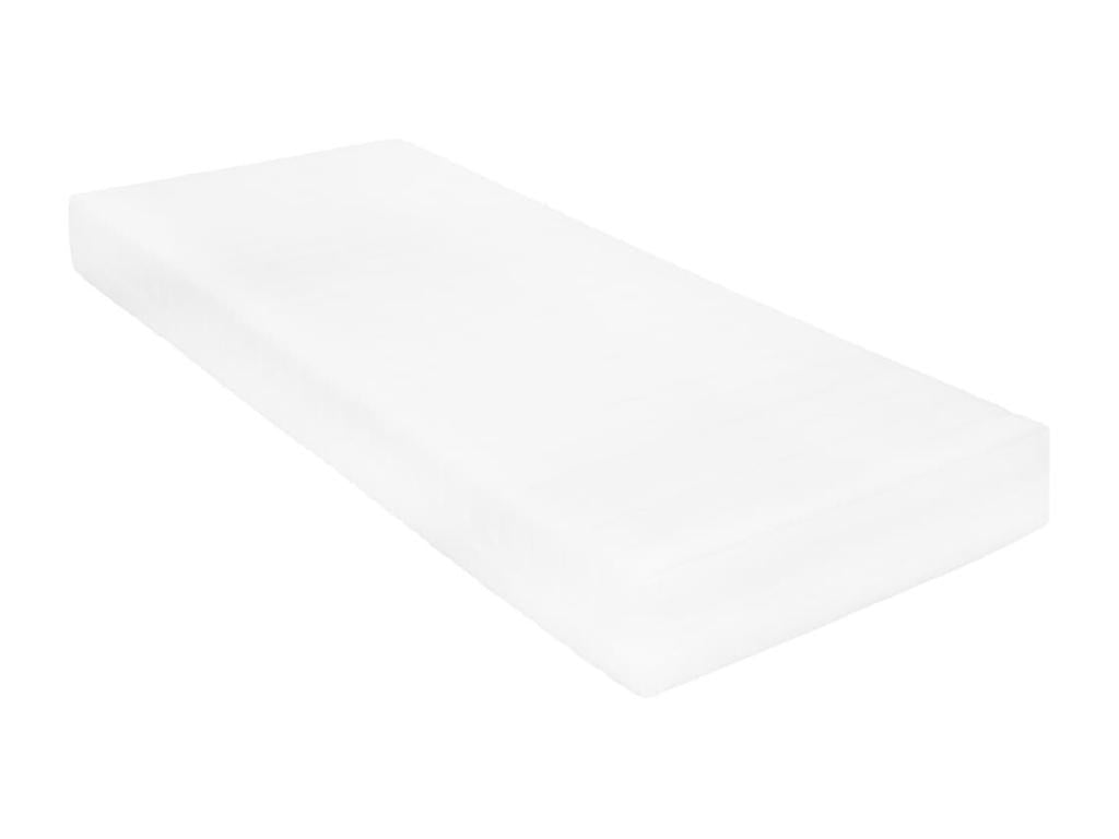 Struttura letto bianca con materasso, 90 x 200 cm