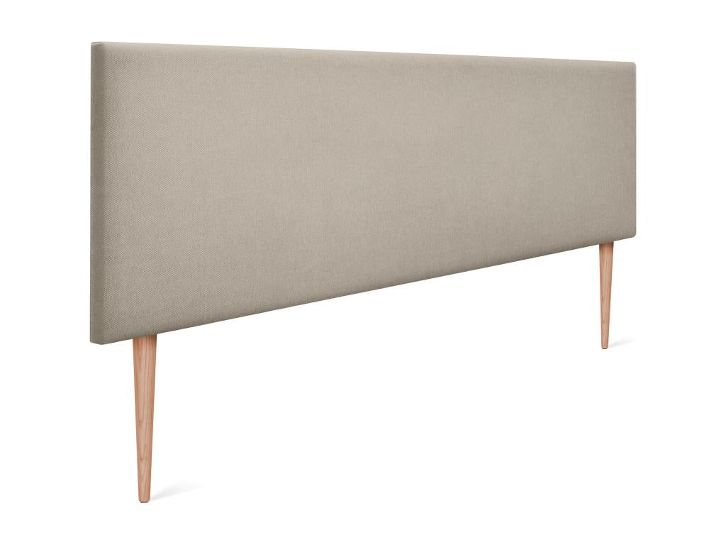 Struttura letto in tessuto beige, 150 x 105 cm