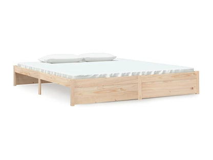 Struttura letto in legno massello marrone, 180 x 200 cm