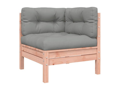 Set di mobili da esterno in legno massello marrone