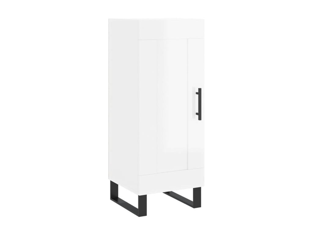 Credenza in legno ingegnerizzato bianco, 34,5 x 34 x 180 cm