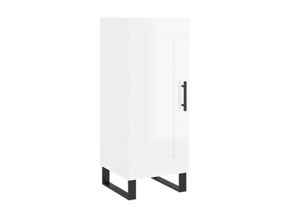 Credenza in legno ingegnerizzato bianco, 34,5 x 34 x 180 cm