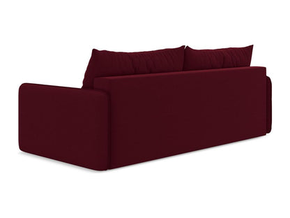 Divano letto trasformabile in velluto marrone