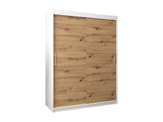 Armadio bianco a 2 ante, 150 x 62 x 200 cm