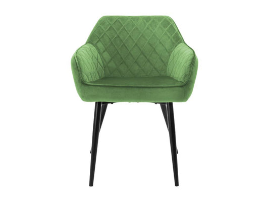 Poltrona in velluto verde