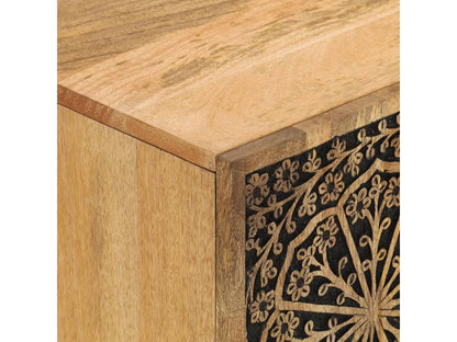 Mobile TV in legno massello marrone, 105 x 33 x 46 cm