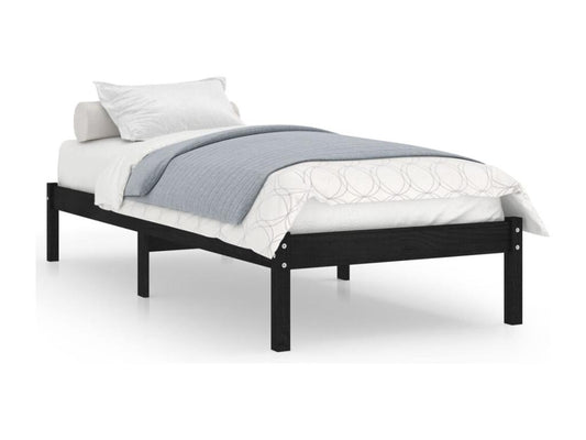 Struttura letto nera, 75 x 190 cm