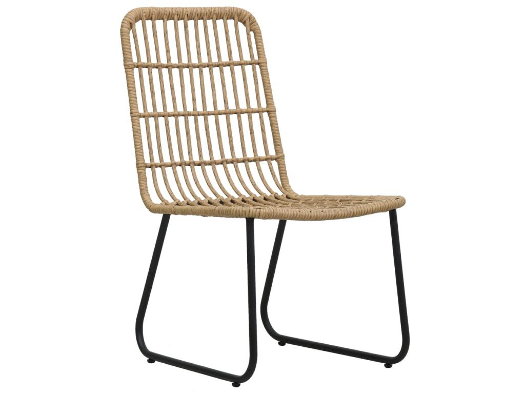 Mobili per la casa in vimini intrecciato in resina nera