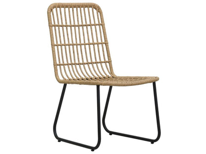 Mobili per la casa in vimini intrecciato in resina nera