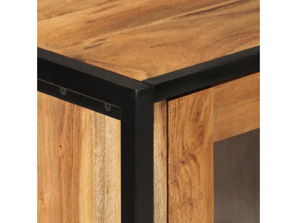 Armadio in legno massello marrone